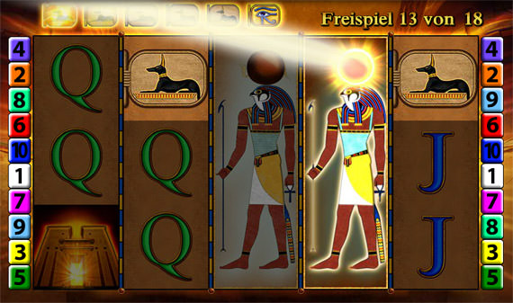 Screenshot der Online-Version von Eye of Horus.